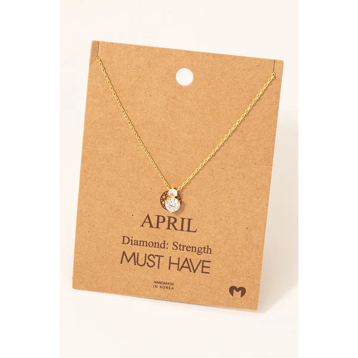 Birthstone Pendant Necklace