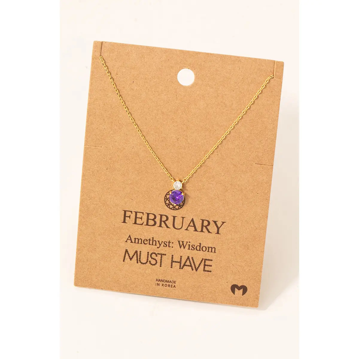 Birthstone Pendant Necklace