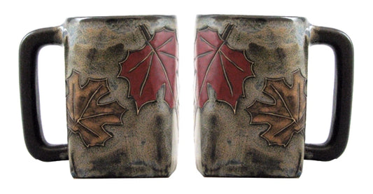 Mara Stoneware Autumn Leaves Square Mug