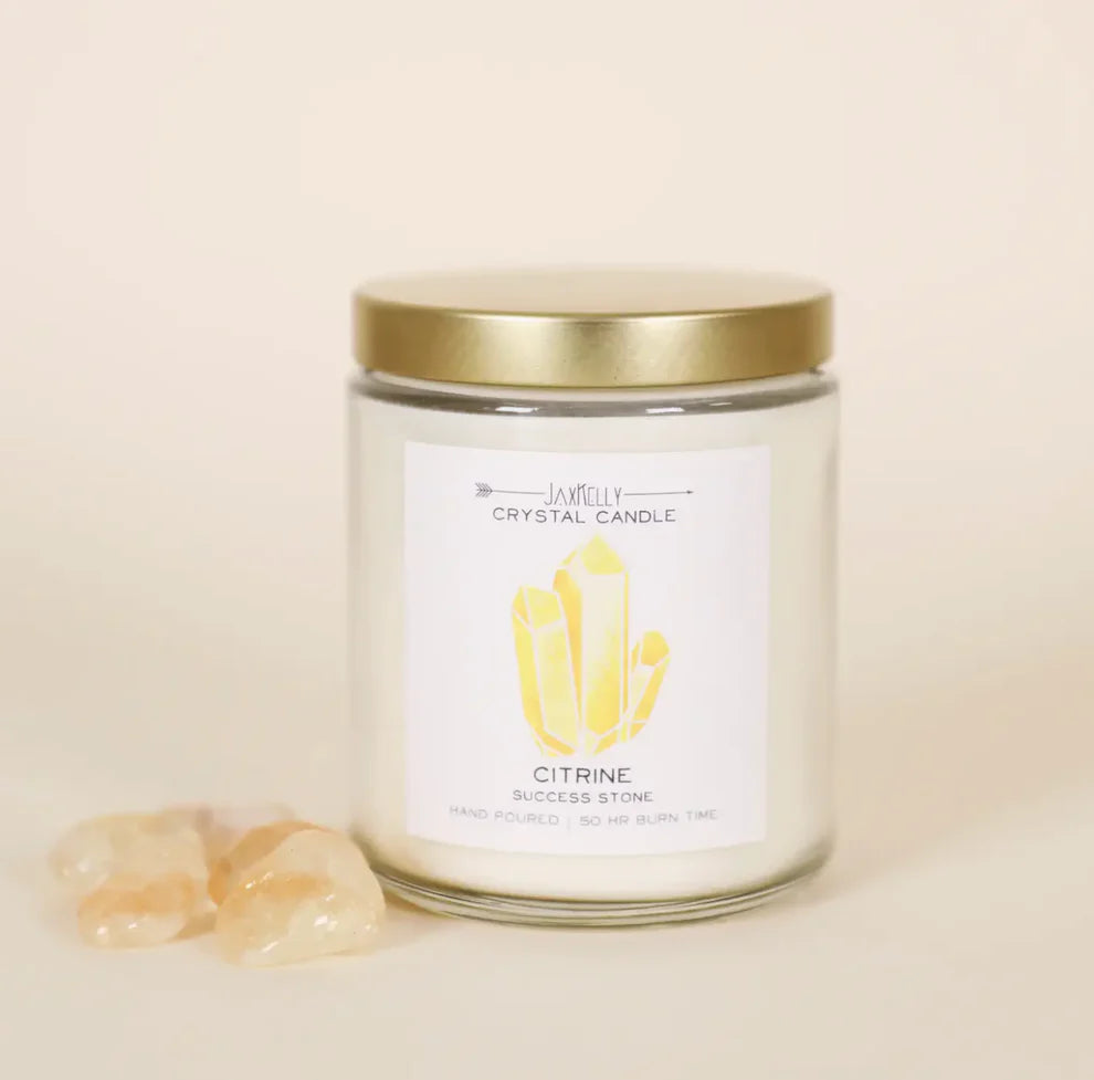 9oz. Watercolor Crystal Candle