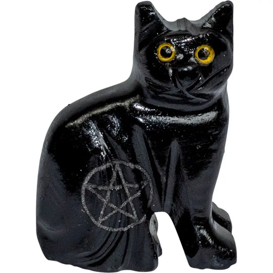 Cat Black Onyx w/ Pentacle