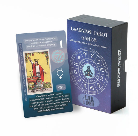 Witchy Cauldron Learning Tarot Cards with Meanings on Them, for Beginners